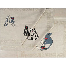 Комплект полотенец из 3 шт Коты 20С189