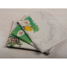 Комплект полотенец из 3 шт Зеленые святки 20С189