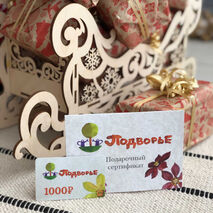 Сертификат подарочный на 1000 рублей